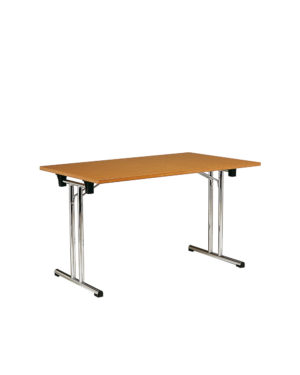 Folding table Carya 769 with iron tube structure.